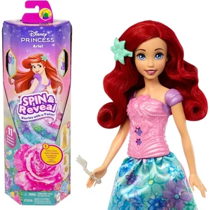Comparateur de prix : Spin & Reveal Ariel Mattel Poupée Disney Princesses avec 11 surprises HTV88