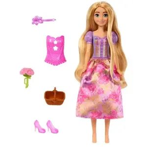 Comparateur de prix : Mattel Disney Princess Poupée Tourne Et Découvre Raiponce La Reine Des Neiges