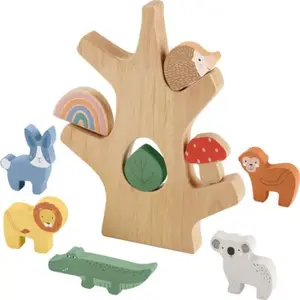 Mattel Fisher-Price Arbre D'équilibre En Bois, 10 Pièces