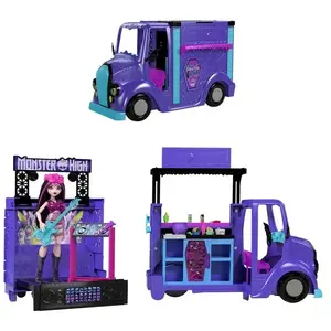 Comparateur de prix : Mattel Games Camion Monster High Koncertowy Food + Lalka Zestaw Hxh83