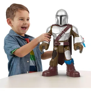 Fisher Price Imaginext-star Wars-figurine Xxl The Mandalorian, 40 Cm Hxt20 Noir