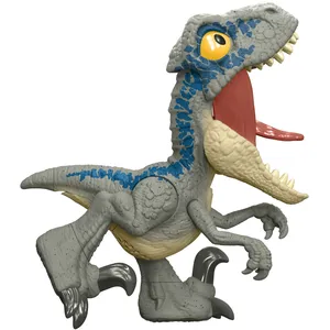 Mattel Jurassic World-Vélociraptor Blue Méga Rugissement-Son, grande mâchoire HVB44
