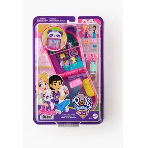 Comparateur de prix : Polly Pocket -panda bubble tea-coffret avec 2 mini-figurines et panda hwn95