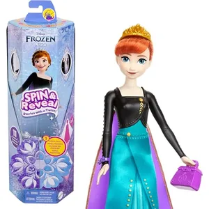 Comparateur de prix : Spin & Reveal La Reine des Neiges-Anna- Mattel Poupée Surprise Disney   HXD27