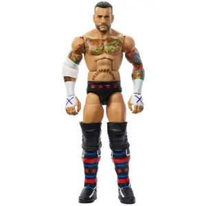 Comparateur de prix : Mattel WWE Élite CM Punk Figurine articulée de 15 cm à Collectionner avec Accessoires, Series 115, 25 Points d’Articulation et Mains interchangeables, JCH99