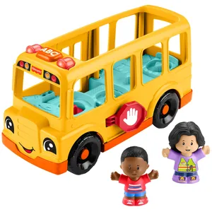 Comparateur de prix : Fisher-Price Little People-Le Bus Scolaire-Véhicule musical à pousser HYT03