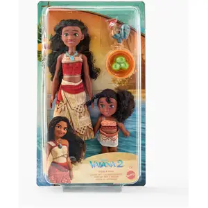 Comparateur de prix : MATTEL Disney Vaiana 2 - Coffret des 2 soeurs - poupée du film Vaiana 2 JBT66