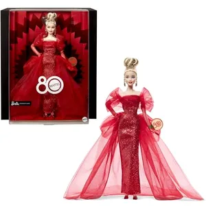 Barbie Poupée Blonde 80ème Anniversaire pas cher