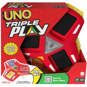 Mattel Jeu de cartes Games Uno Triple Play pas cher