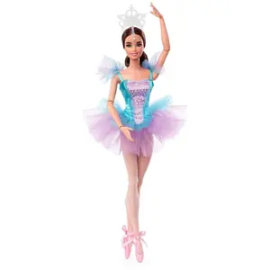 Poupée Barbie Signature Danseuse Etoile Brune avec corps articulé pas cher