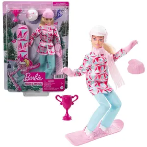 Comparateur de prix : Mattel Poupée Barbie Snowboardeuse - Poupée Mannequin - 3 Ans Et +