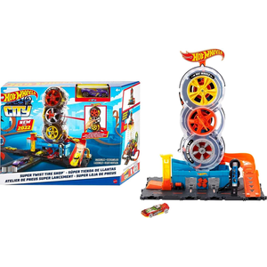 Comparateur de prix : Hot Wheels City - Circuit boutique de pneus