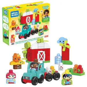Mega Bloks Ensemble De Construction De Ferme Green Town Grow & Protect pas cher