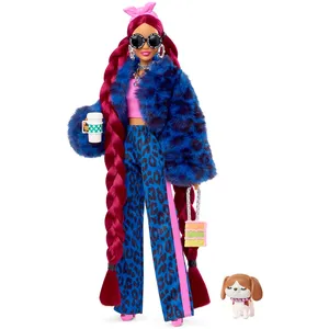 Comparateur de prix : Mattel Barbie Extra Bleu Leopard - Poupée Mannequin - 3 Ans Et +