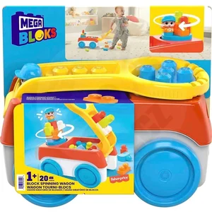 Mattel First Builders Mega Bloks - Tourni Wagon - Jouet De Construction - 1 An Et + pas cher