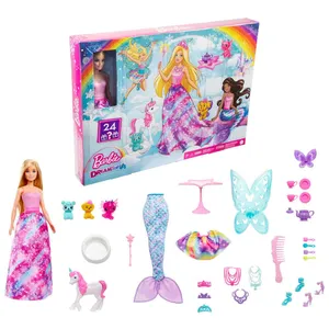 Poupée Barbie Calendrier de l'avent Dreamtopia pas cher