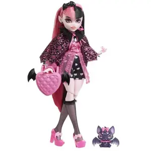 Comparateur de prix : Monster High-Draculaura-Poupée avec chauve-souris de compagnie HHK51