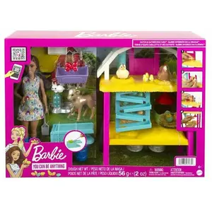 Comparateur de prix : Mattel Barbie Coffret Barbie À La Ferme, Poupée Barbie Brune