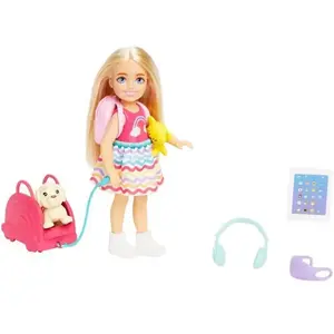 Comparateur de prix : Mattel - Barbie-Chelsea en Voyage-Coffret avec chiot et accessoires HJY17