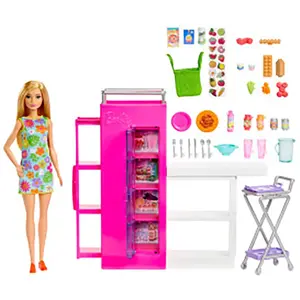 Barbie Et Ultimate Kitchen Pantry Playset Avec Plus De Poupée 25