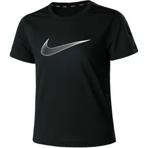 Comparateur de prix : Nike Fille Df One Sleeve Gx T Shirt, Black/White, 7 ans EU