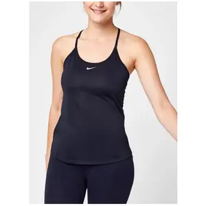 Débardeur coupe standard Nike Dri-FIT One Elastika pour Femme - Noir X... pas cher
