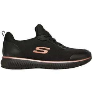 Comparateur de prix : Skechers Squad Sr Baskets Femme Black Flat Knit /rose Gold Trim 37 EU