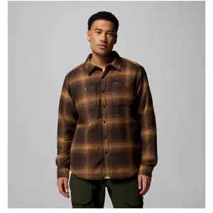 Columbia - Windward II Shirt Jacket - Chemise homme Tobacco Blurred Om... pas cher
