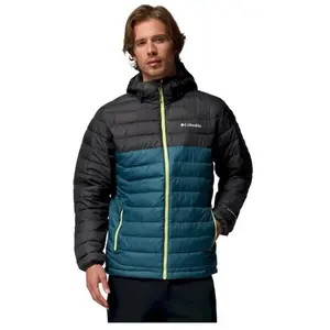 Veste à capuche Columbia Powder Lite II bleu sarcelle - XXL pas cher
