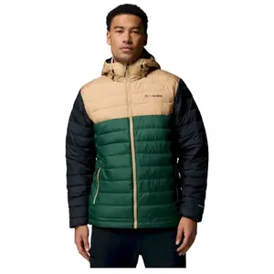 Veste à capuche Columbia Powder Lite II vert beige noir - XL pas cher
