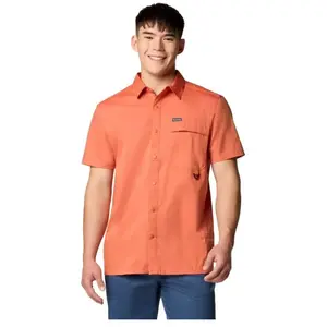 Columbia Landroamer Twill SS Shirt - Chemise homme Tuscan S pas cher