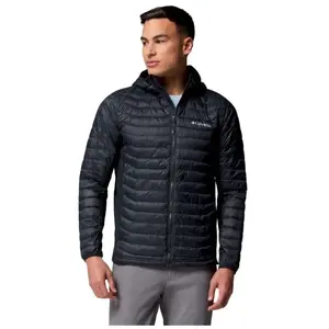 Comparateur de prix : Columbia Powder Pass Hybrid Hooded Jacket - Doudoune homme Black L