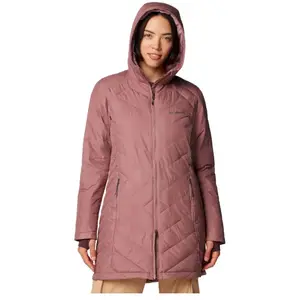 Columbia Heavenly Long Hooded Jacket - Parka femme Fig XS pas cher