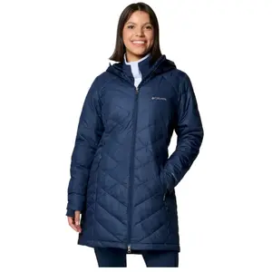 Columbia Heavenly Long Hooded Jacket - Parka femme Collegiate Navy M pas cher