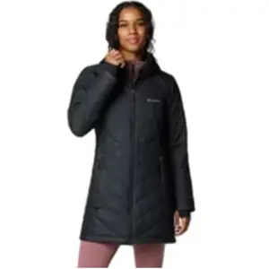Comparateur de prix : Columbia Heavenly Long Hooded Jacket - Parka femme Black XS
