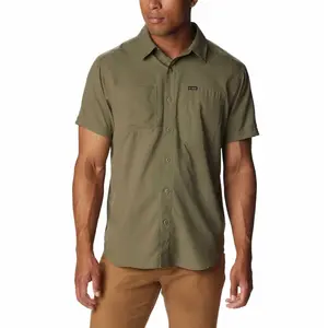 Comparateur de prix : Columbia Silver Ridge Utility Lite Short Sleeve - Chemise homme Stone Green S