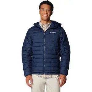 Columbia Powder Lite II Hooded M vêtement running homme Bleu marine XXL pas cher