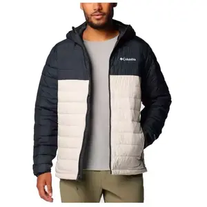Veste à capuche Columbia Powder Lite II gris foncé blanc - XXL