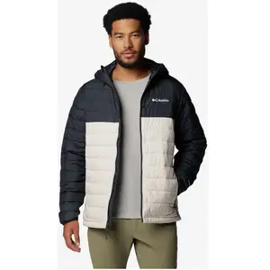 Veste à capuche Columbia Powder Lite II gris foncé blanc - M pas cher