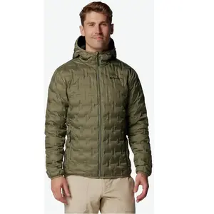 Columbia Delta Ridge II Down Hooded Jacket - Doudoune homme Stone Green S