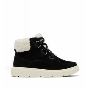 Botte d'hiver SOREL EXPLORER III NW LACE WP (Black, Sea Salt) Femme pas cher