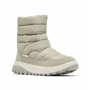 Columbia Snowtrot Mid - Bottes de neige femme Grey Green / Dark Stone 37 pas cher