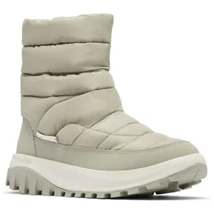 Columbia Snowtrot Mid - Bottes de neige femme Grey Green / Dark Stone ... pas cher