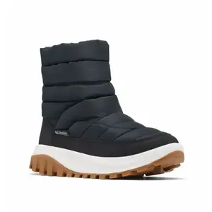 Bottes COLUMBIA SNOWTROT MID (Black, Sea Salt) Femme pas cher