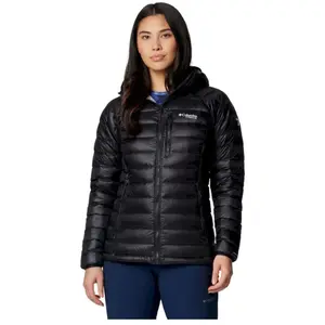 Doudoune duvet a capuche femme columbia arctic crest noir