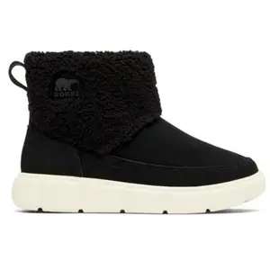 Bottines SOREL EXPLORER III SLIP (Black, Chalk) femme pas cher