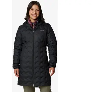 Comparateur de prix : Veste à capuche Columbia Delta Ridge II Long Down noir femme - S