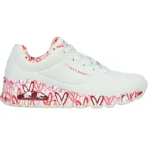 Skechers Uno-Loving Love 155506-WRPK, Womens Sneakers, White, 37 EU pas cher