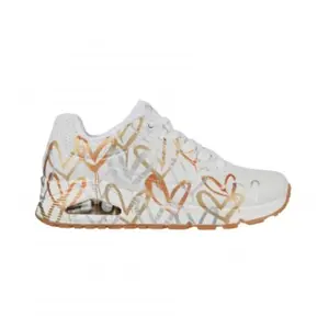 Comparateur de prix : Skechers Chaussures mode ville Uno metallic love wtgd Blanc Taille : 37