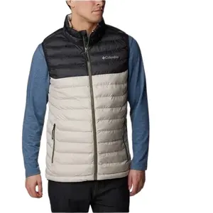 Columbia Veste sans Manches Powder Lite Homme - Dark Stone, Shark non défini S pas cher